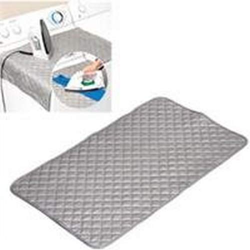 Bulk OL372 Portable Ironing Mat with Strong Magnets - Silver | Travel, Home & Office Use for Wrinkle-Free Clothes Anywhere