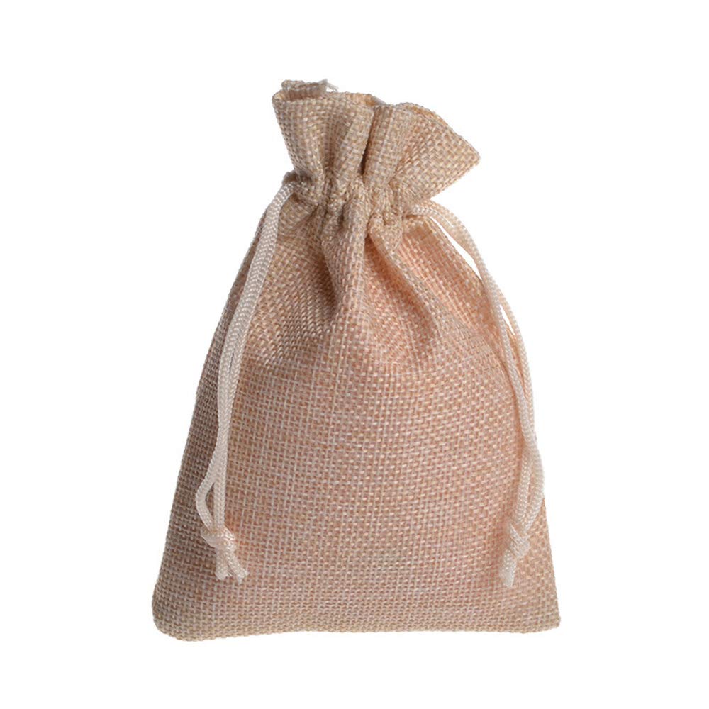 30 Pack Natural Burlap Drawstring Bags - 4x5.5 Inch Beige Small Gift Pouches for Jewelry, Wedding Favors, Party Decor & DIY Crafts | Perfect for Rustic Wedding, Baby Shower, Christmas Gifts & Handmade Crafts
