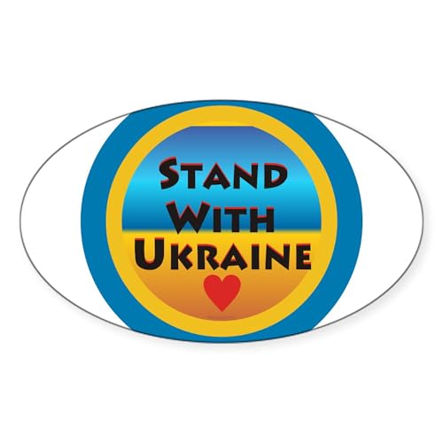 White - Stand With Ukraine Sticker