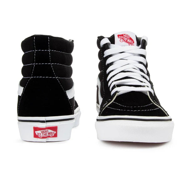 Vans SK8-Hi Classic Black & White Skate Shoes for Men & Women - High-Top Sneakers for Skateboarding, Casual Wear & Street Style