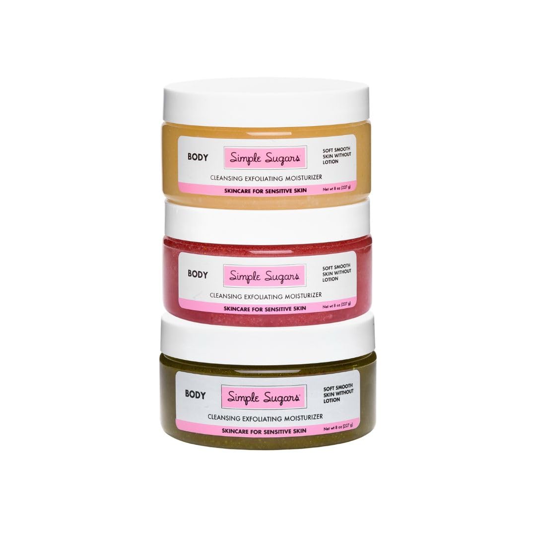 Eczema & Psoriasis Relief Starter Kit with Emu Oil - 3-Piece Sensitive Skin Care Bundle (Avocado, Green Tea, Strawberry Body Butter) - Soothes Dry, Itchy Skin for Adults & Kids - Perfect for Daily Moisturizing & Flare-Up Treatment
