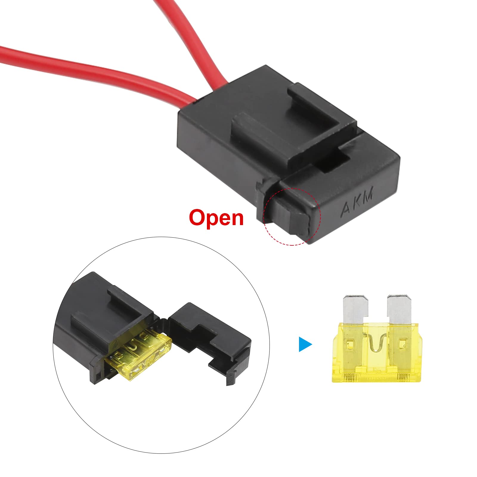 Dual Electric Cooling Fan Wire Harness Kit with 50 AMP Relay - 185°F On/165°F Off Thermostat - Universal Radiator Fan Relay Kit for Car & Truck Cooling Systems - Perfect for Engine Overheating Protection & Performance Upgrades