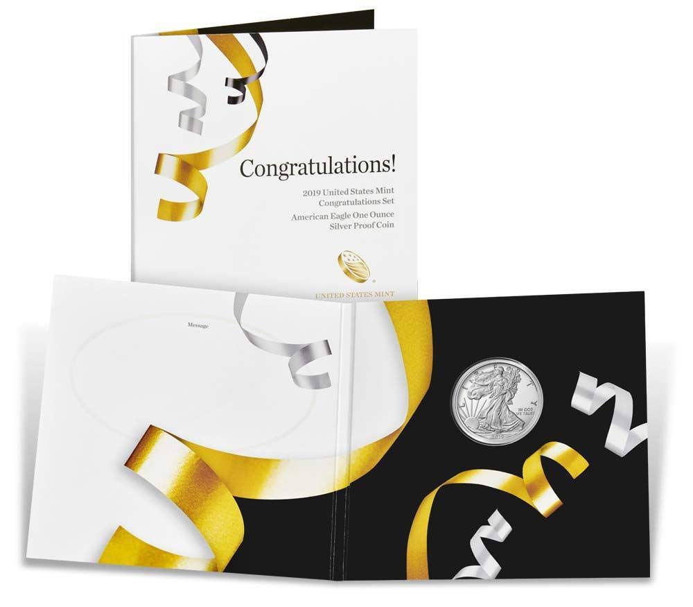 2019 W Silver Eagle Proof Coin Set - US Mint Limited Edition with W Mint Mark | Fast Shipping (4-5 Days) | Perfect for Collectors, Investors & Gift Giving