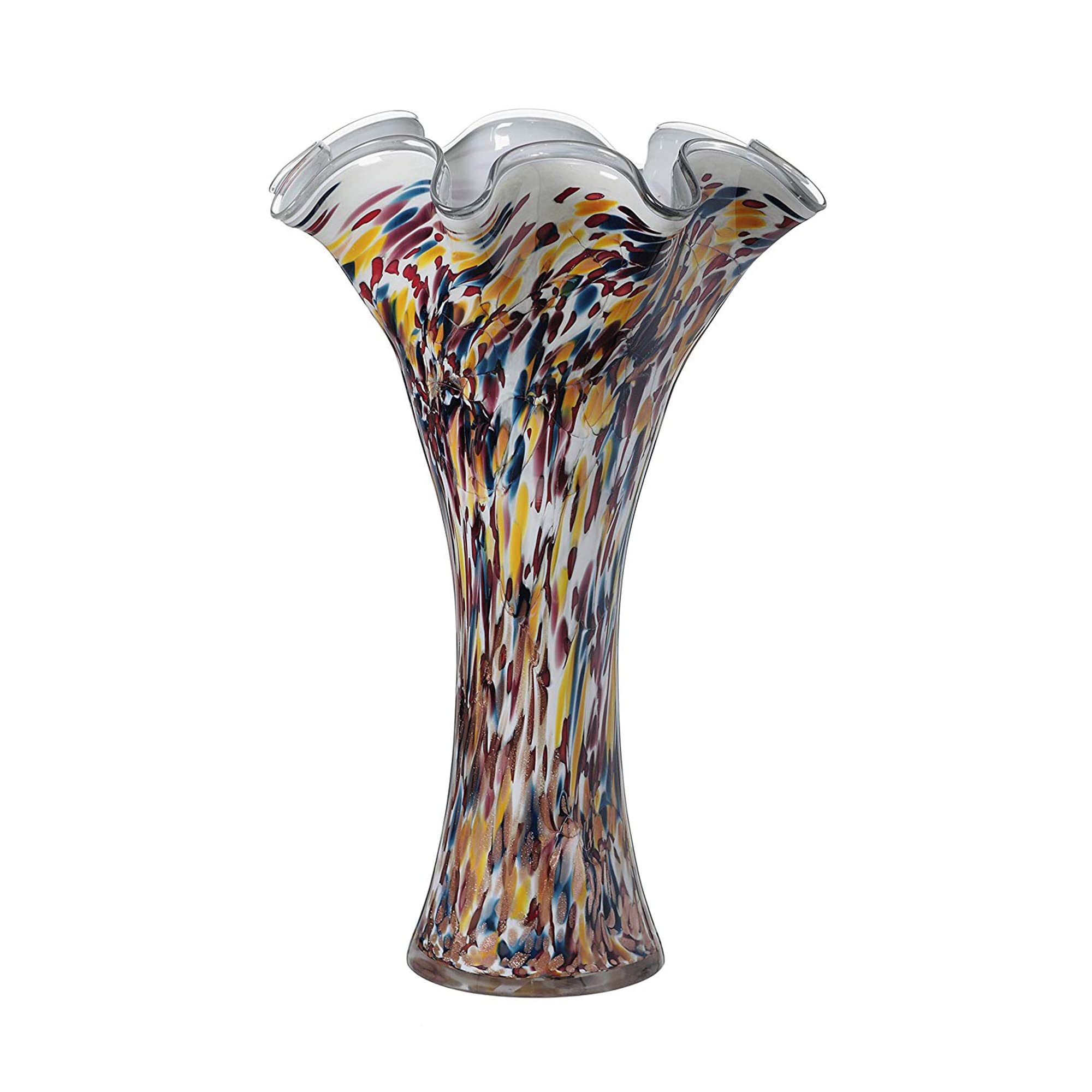 Elegant Modern Glass and Marble Vase - 24