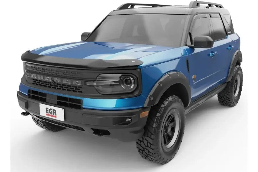 2021-2023 Ford Bronco EGR In-Channel Window Deflectors - Dark Smoke Tinted Front & Rear Set | Rain Protection & UV Shield for Off-Road Adventures