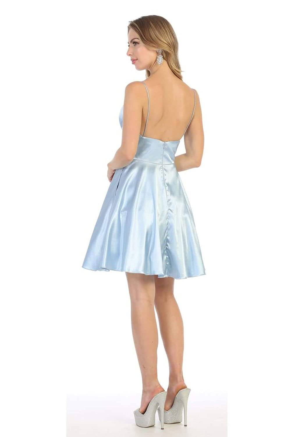 Elegant Navy Blue Cocktail Dress for Women - Perfect for Evening Parties, Weddings & Special Occasions