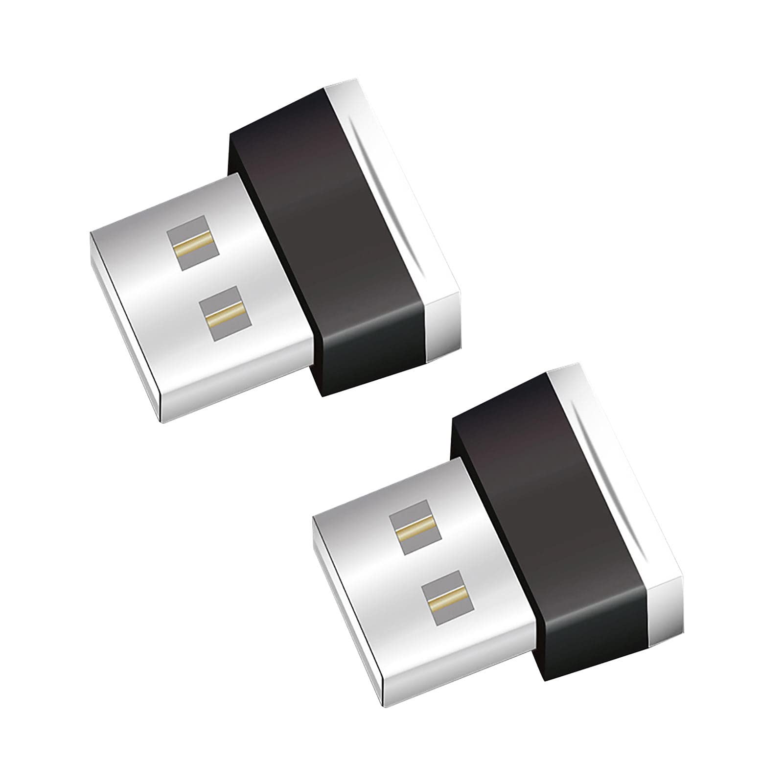 USB LED Car Interior Lights - 2PC Decorative Ambient Lighting for Cars (Purple & Red) | Perfect for Night Driving, Car Decor & Mood Lighting
