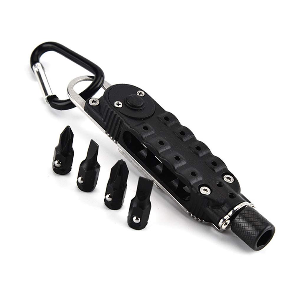 Multifunctional Pocket Screwdriver Set with LED Light - Portable Keychain Tool for Home, Office, and Outdoor Repairs | Perfect for DIY, Electronics, and Emergency Fixes