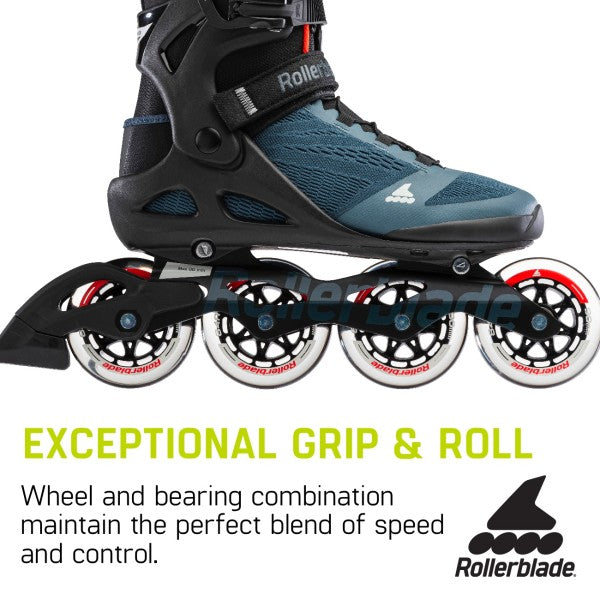 Rollerblade Macroblade 90 Men's Inline Skates - Comfortable Fitness & Urban Skating for Adults | Perfect for Outdoor Exercise, Commuting & Recreation