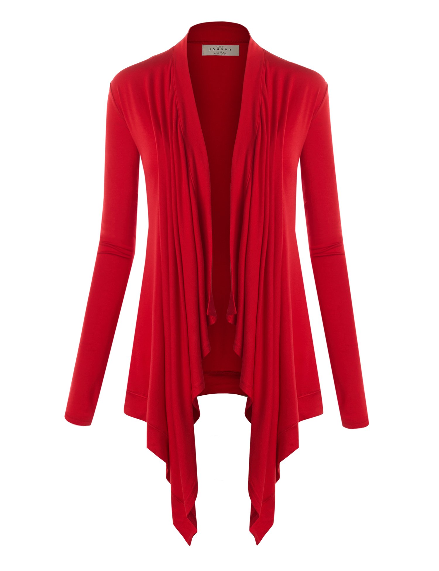 Lock and Love Women's Lightweight Draped Front Open Cardigan Sweater – Casual Long Sleeve Duster for Fall & Winter Layering | Office, Travel & Lounge Wear