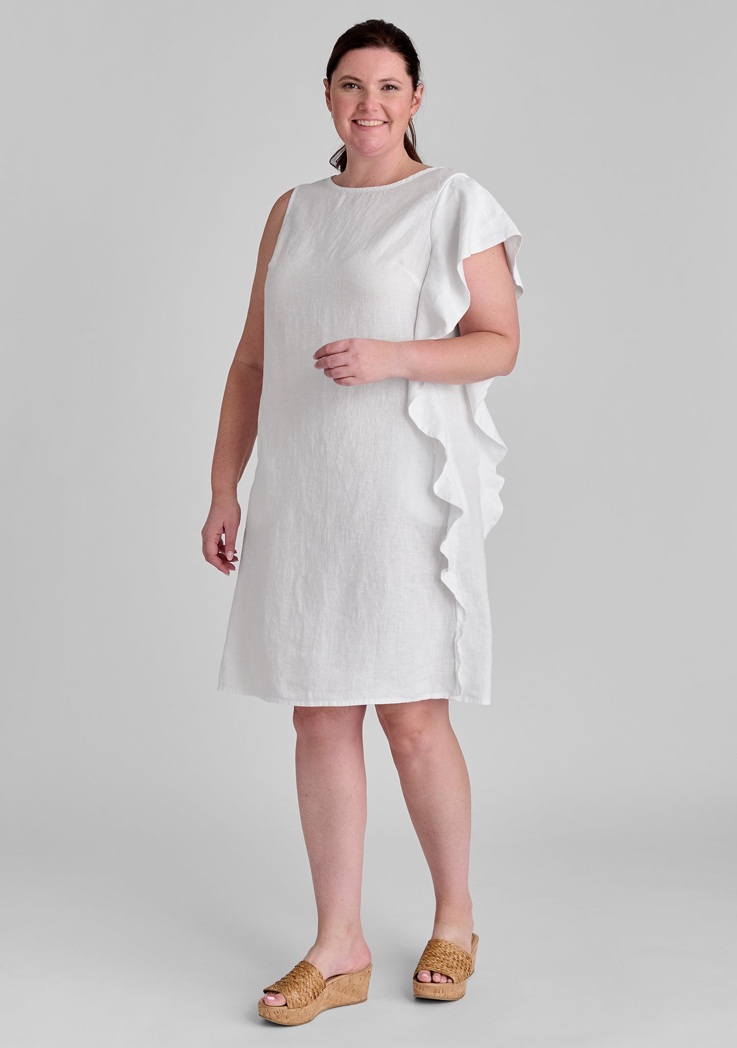 Stylish Linen Shift Dress for Women - Breathable Summer Social Dress - Perfect for Casual Outings, Beach Vacations & Office Wear
