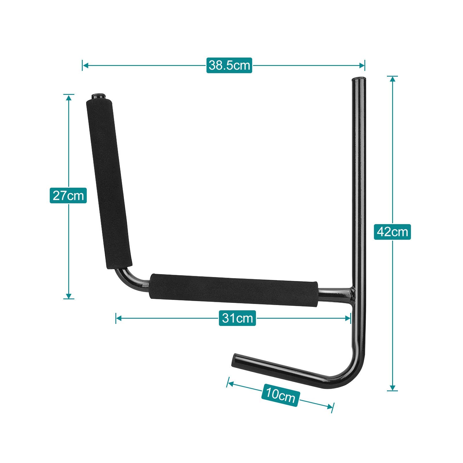 Dioche Wall Mounted Kayak Rack for 2 Kayaks - Heavy Duty Storage System with Accessories - Perfect for Garage, Shed or Outdoor Kayak Storage