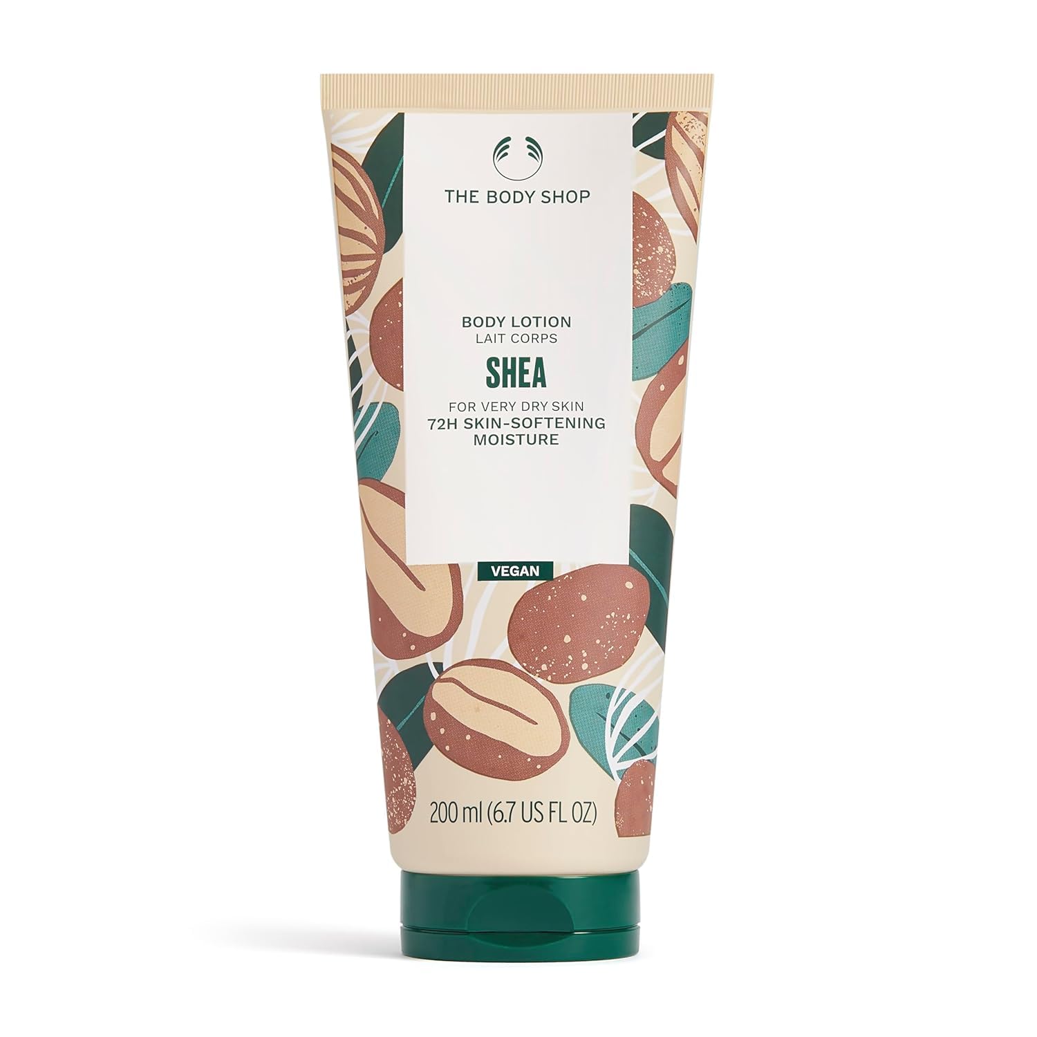 The Body Shop Shea Nourishing Body Lotion 200ml - 72-Hour Moisturizing for Very Dry Skin | Vegan & Cruelty-Free | Deep Hydration for Hands, Body & Feet | Perfect for Winter & Sensitive Skin Care