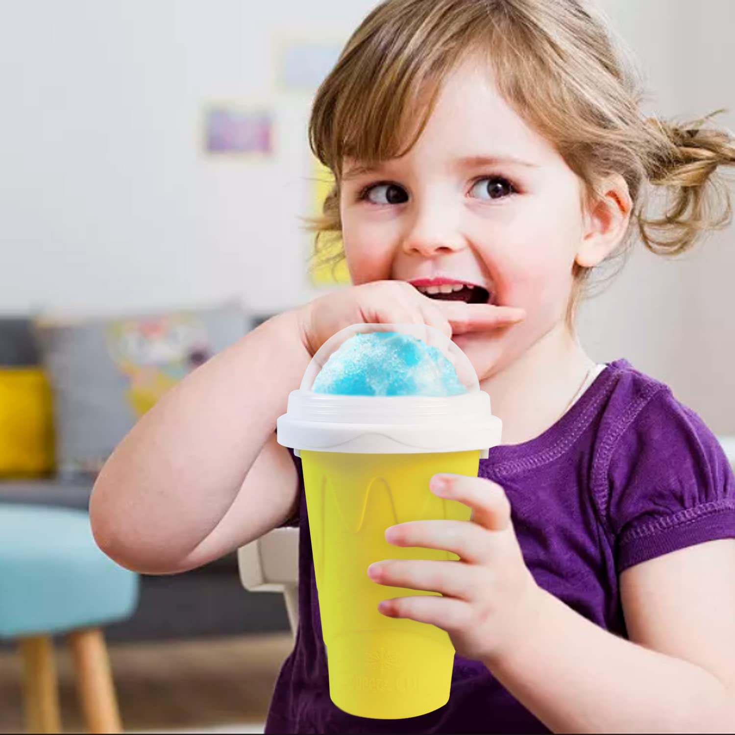 Magic Slushie Maker Cup - Quick Frozen Smoothie & Milkshake Machine for Kids & Family - DIY Homemade Ice Cream Maker - Perfect for Summer Parties, BBQs & Backyard Fun
