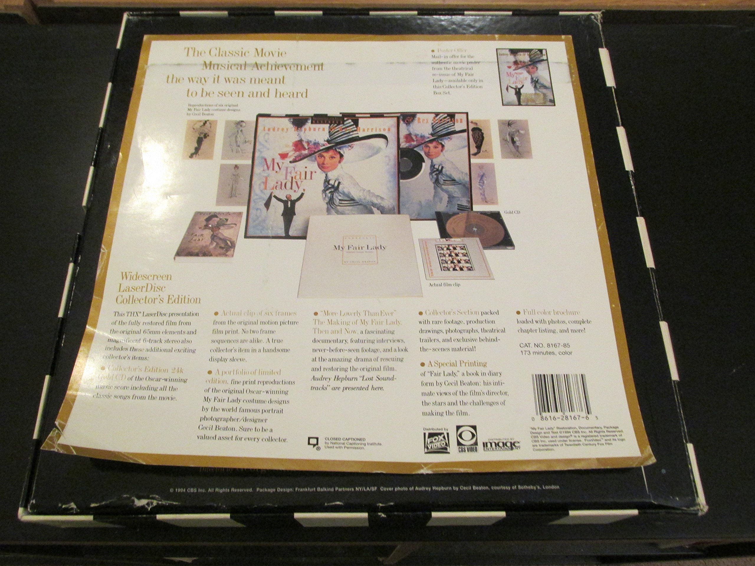 My Fair Lady 30th Anniversary Edition Laserdisc - Classic Movie Collectible for Home Theater & Vintage Film Enthusiasts