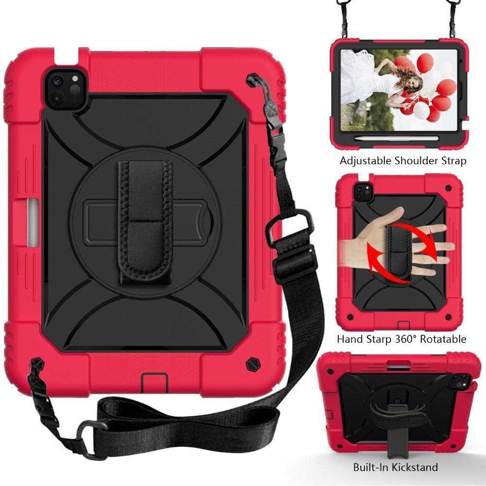 iPad Air 4 Case 10.9 Inch (2020 Model) - 3 Layer Hybrid Armor Shockproof Protective Cover for Kids | Perfect for School, Travel & Outdoor Activities