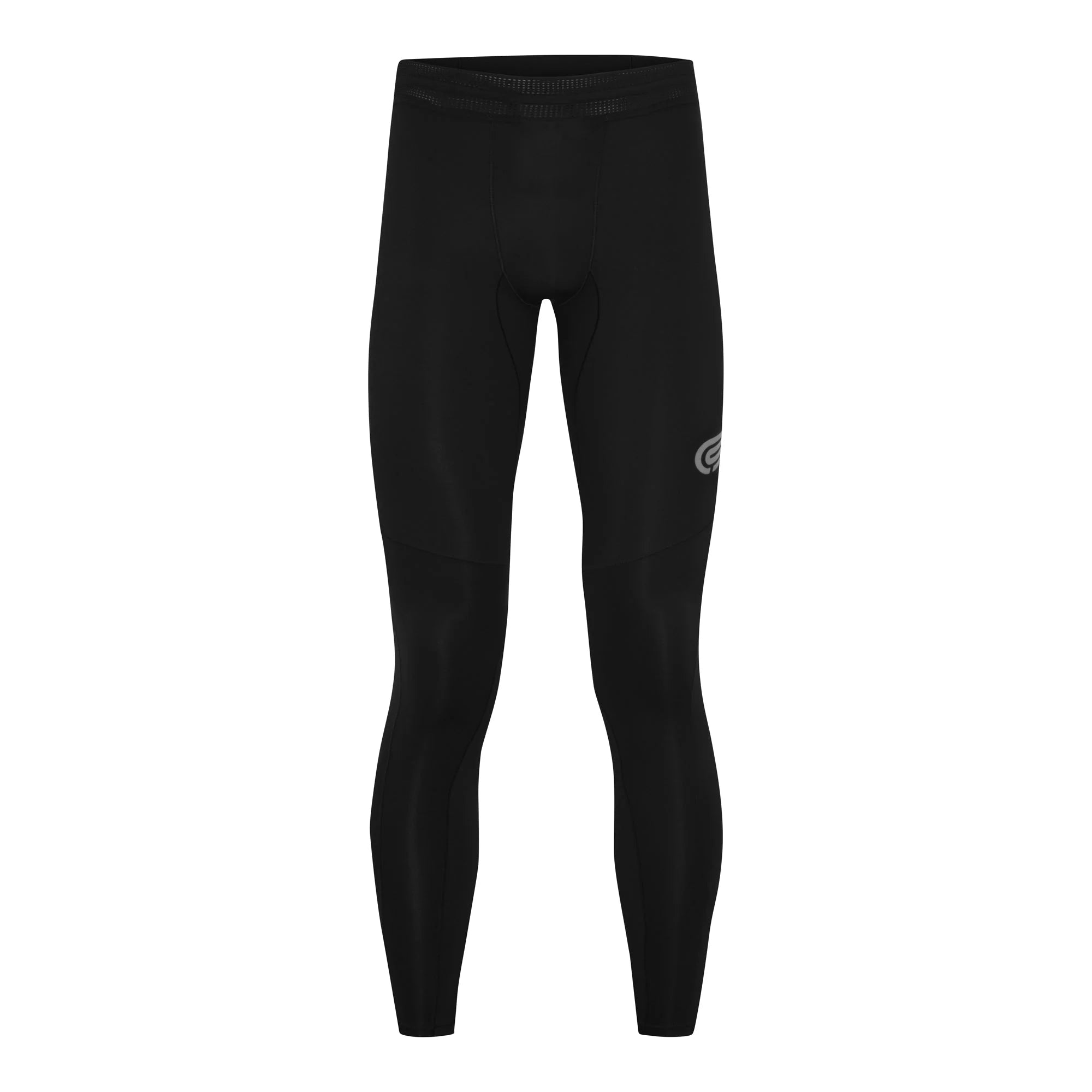 Pressio Men's EQ Run Tight - Black | Performance Running Tights for Men | Gym, Jogging & Workout Activewear