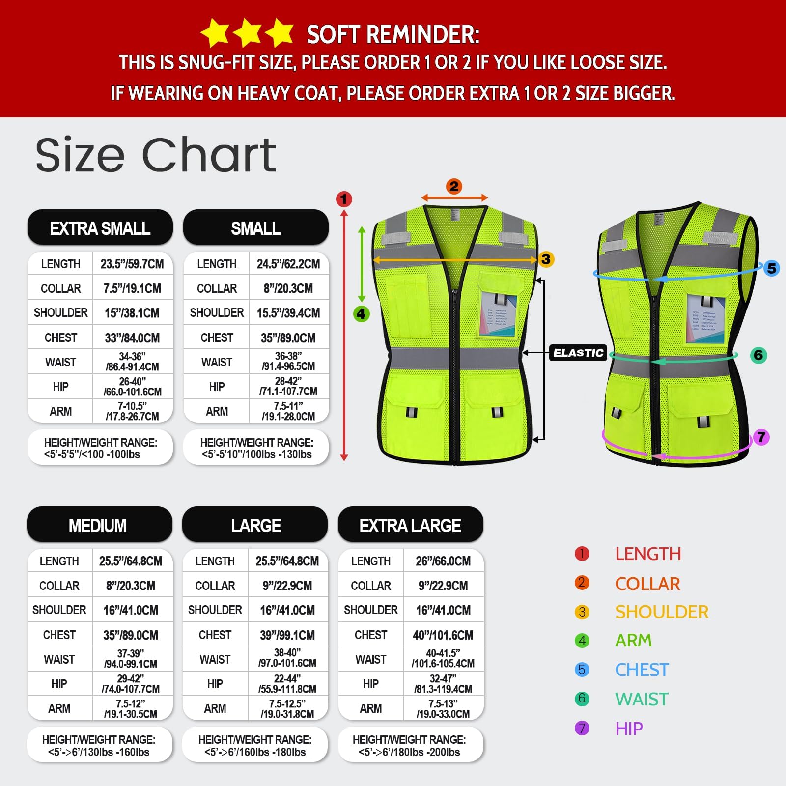 ANSI Compliant High Visibility Reflective Safety Vest for Women - 11 Pockets with Zipper, Mesh Work Vest for Surveyors, Workers & Drivers - Comfortable & Snug Fit (U-Yellow, Medium) - Perfect for Construction Sites, Road Work & Night Shifts