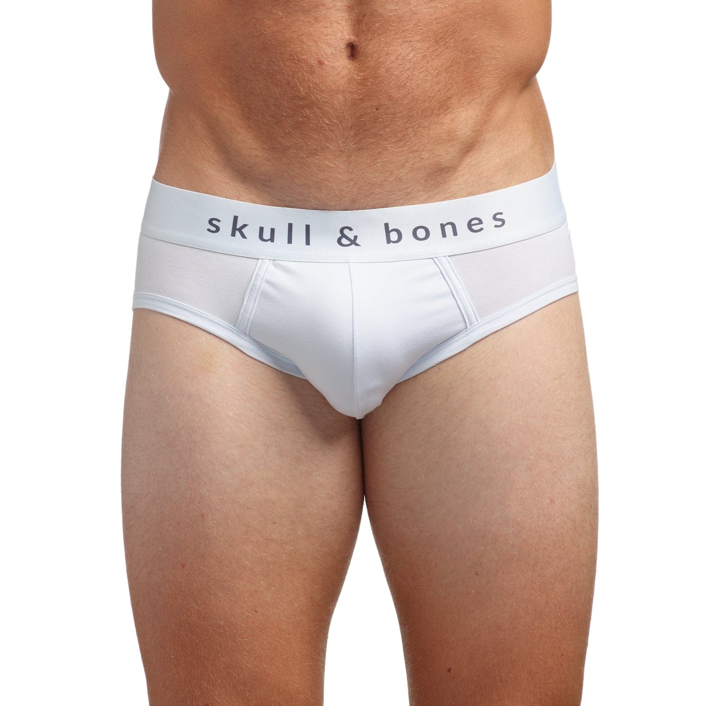 Just the Bones Brief Optic White - Premium Men's Underwear for Everyday Comfort & Support | Perfect for Workout, Office & Casual Wear