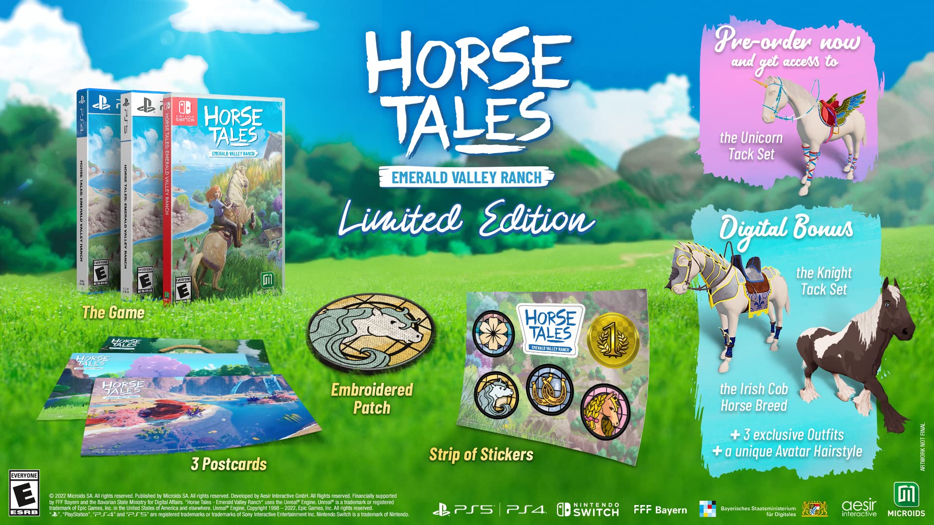 Horse Tales: Emerald Valley Ranch - Limited Edition for PS5 | Adventure Horse Riding Game | Explore Open World & Build Your Dream Ranch | Perfect for Kids & Family Gaming