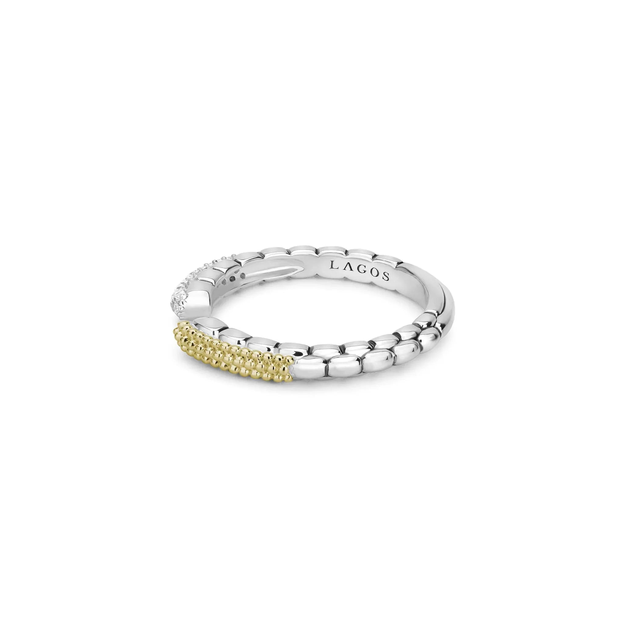 Diamond Stacking Ring for Women - Elegant Adjustable Open Band Ring for Layering & Everyday Wear - Perfect for Gifts, Weddings & Special Occasions