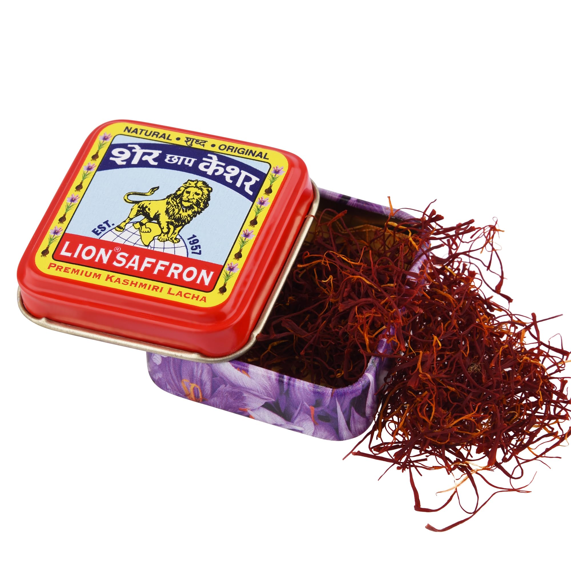 Premium Kashmir Saffron (Kesar/Azafran) - Certified Grade A+ Pure Kashmiri Saffron Threads 1g for Cooking, Tea, Biryani & Health Benefits | Ideal for Gourmet Dishes, Skincare & Wellness Rituals