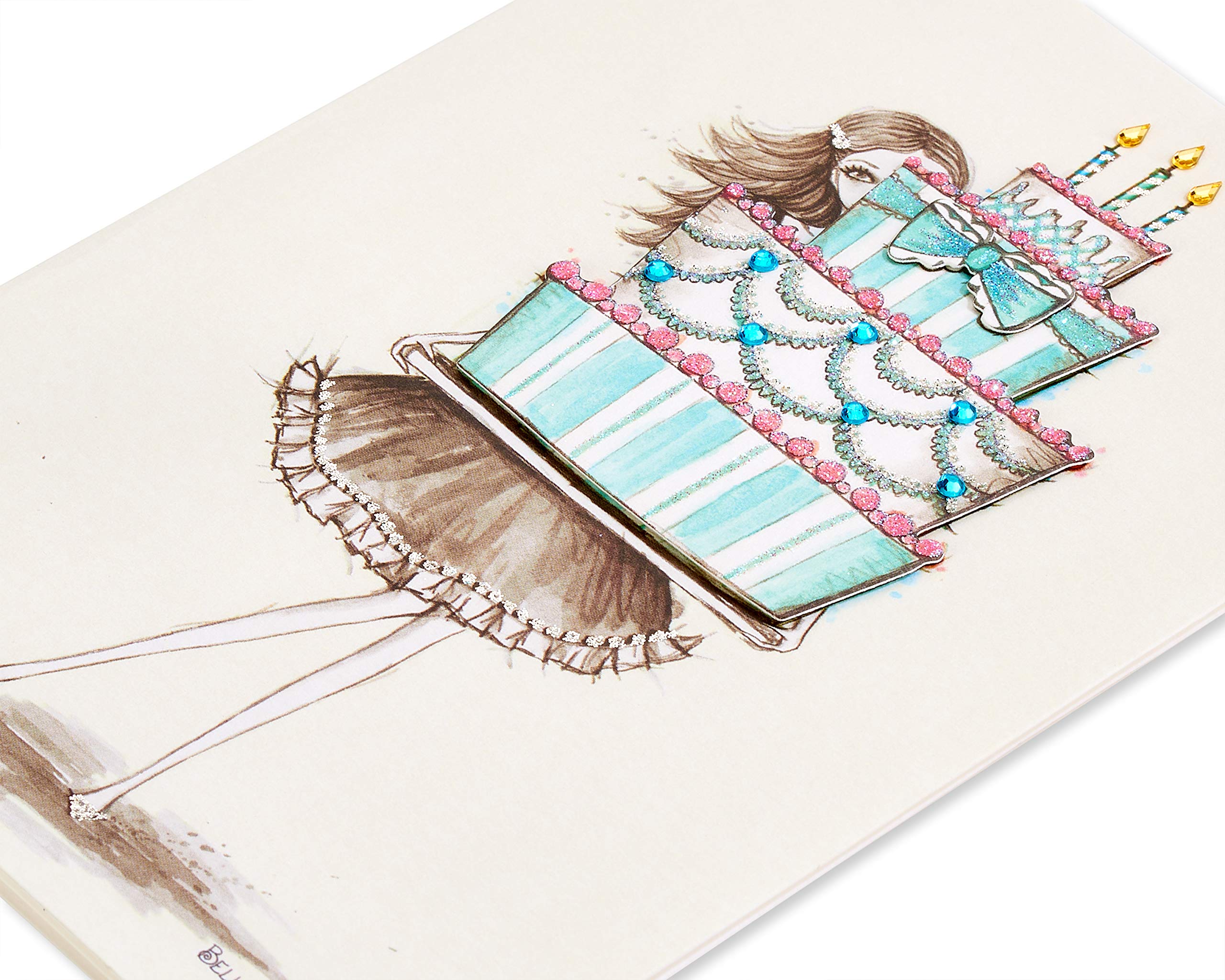 Papyrus Birthday Card for Her - Elegant Floral Design by Bella Pilar | Perfect for Wives, Moms & Best Friends | Birthday Wishes, Anniversary & Special Occasions