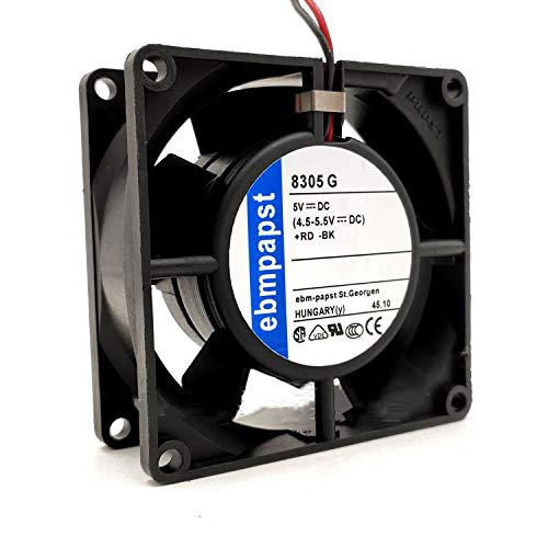 5V 80mm Cooling Fan - 80x80x32mm High Performance PC Case Fan for Computer Cooling, Gaming PC, Server & Electronics - Quiet & Efficient Airflow Solution