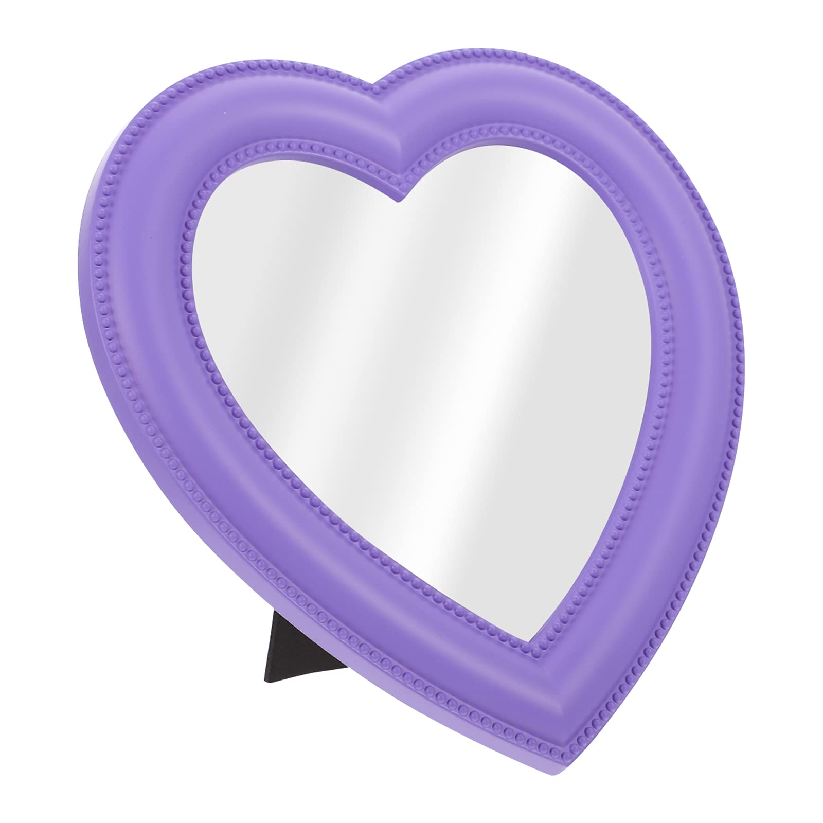 EXCLUZO 3-Pack Heart-Shaped Wall Mounted & Desktop Vanity Mirror - Portable Makeup Mirror for Women - Perfect for Bedroom, Bathroom & Travel Beauty Essentials