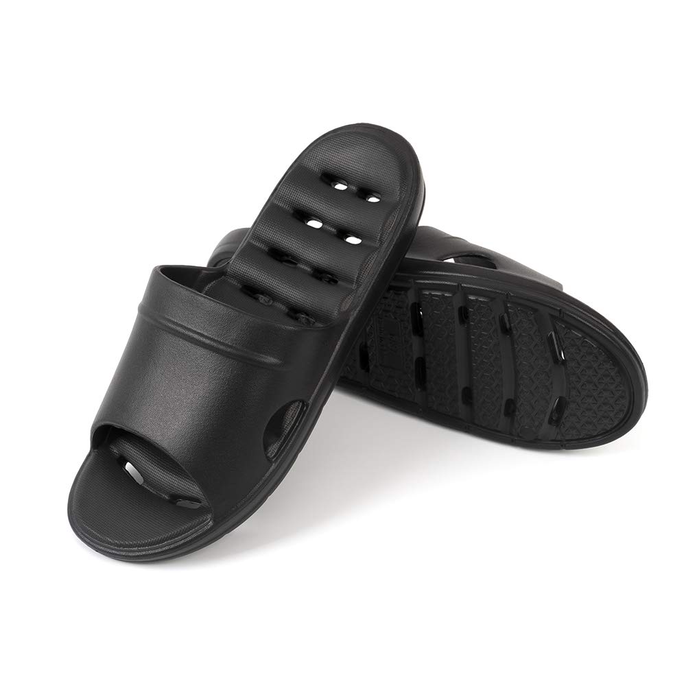 Luffymomo Women's Non-Slip Shower Sandals with Drainage Holes - Comfortable Bathroom Slippers for Spa, Poolside & Home Use