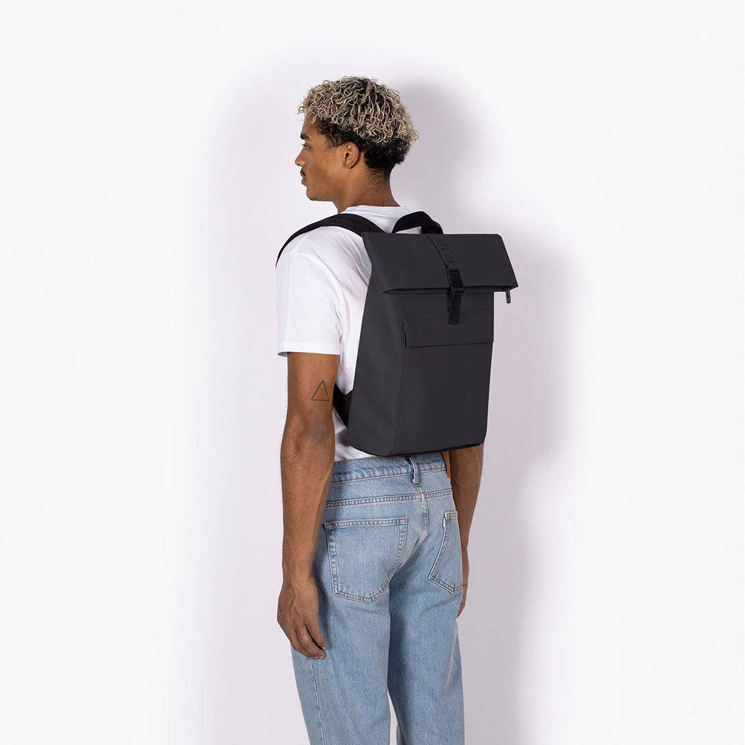 Ucon Acrobatics Jannik Mini Backpack - Stylish & Compact Black Daypack for Travel, Hiking & Daily Use