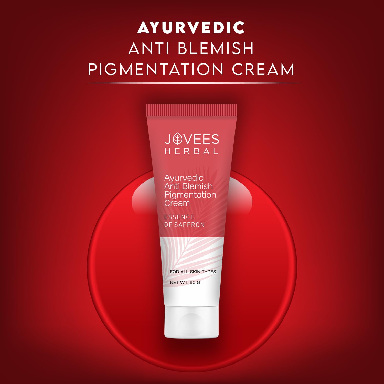 Jovees Herbal Anti Blemish Pigmentation Face Cream 60g - Paraben & Alcohol Free for All Skin Types - Brightens Skin & Reduces Dark Spots - Perfect for Daily Skincare & Hyperpigmentation Treatment
