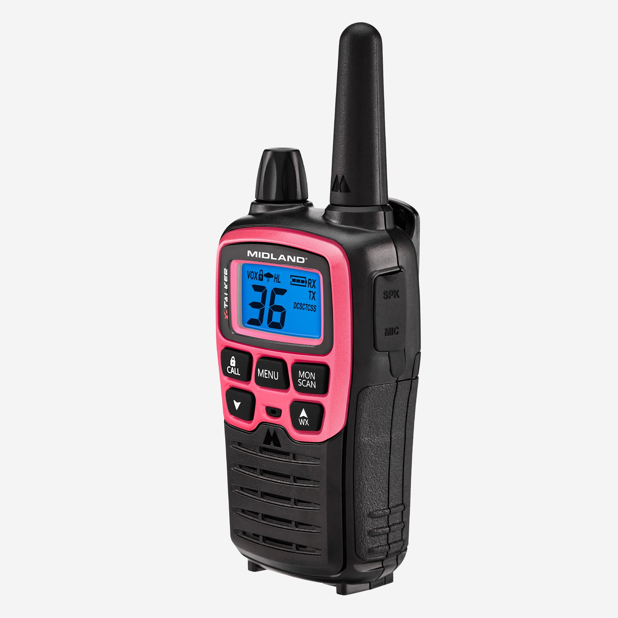 T71 X TALKER® FRS Walkie Talkie 2 Pack - Pink Walkie Talkies for Kids & Adults, Long Range Communication for Outdoor Adventures, Camping, Hiking & Events (T71PNK)