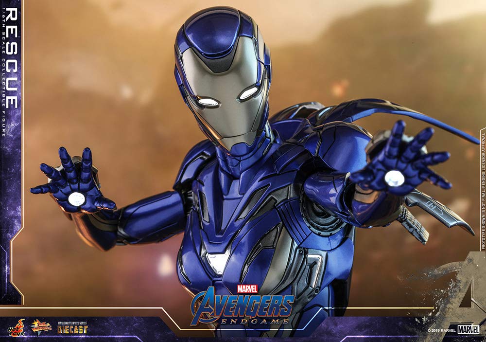 Avengers Endgame 1/6 Scale Diecast Iron Man Rescue Figure - Movie Masterpiece Collectible for Display & Gift Giving
