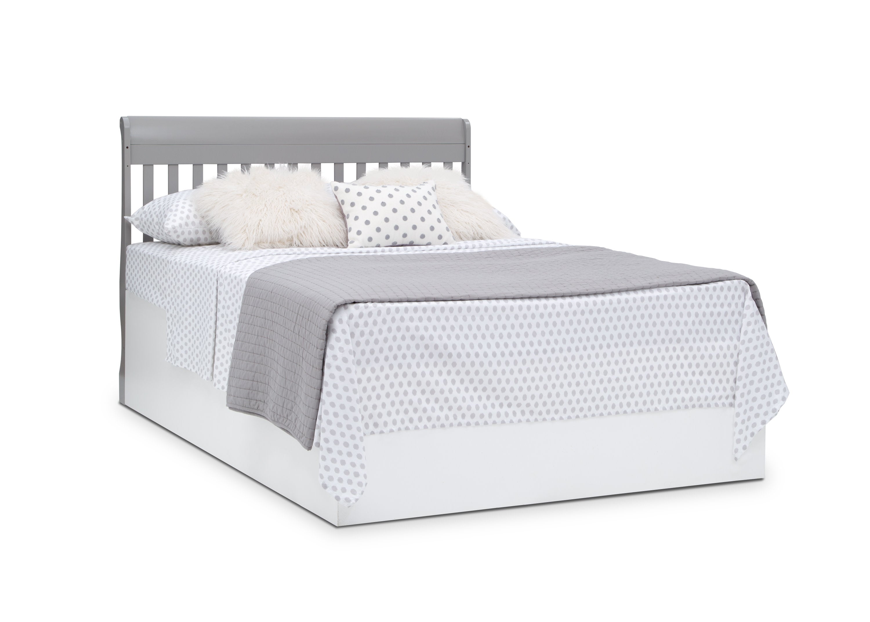 6-in-1 Convertible Baby Crib with Toddler Bed Conversion - Canton White Nursery Furniture for Newborn to Teen - Perfect for Small Spaces & Modern Nurseries