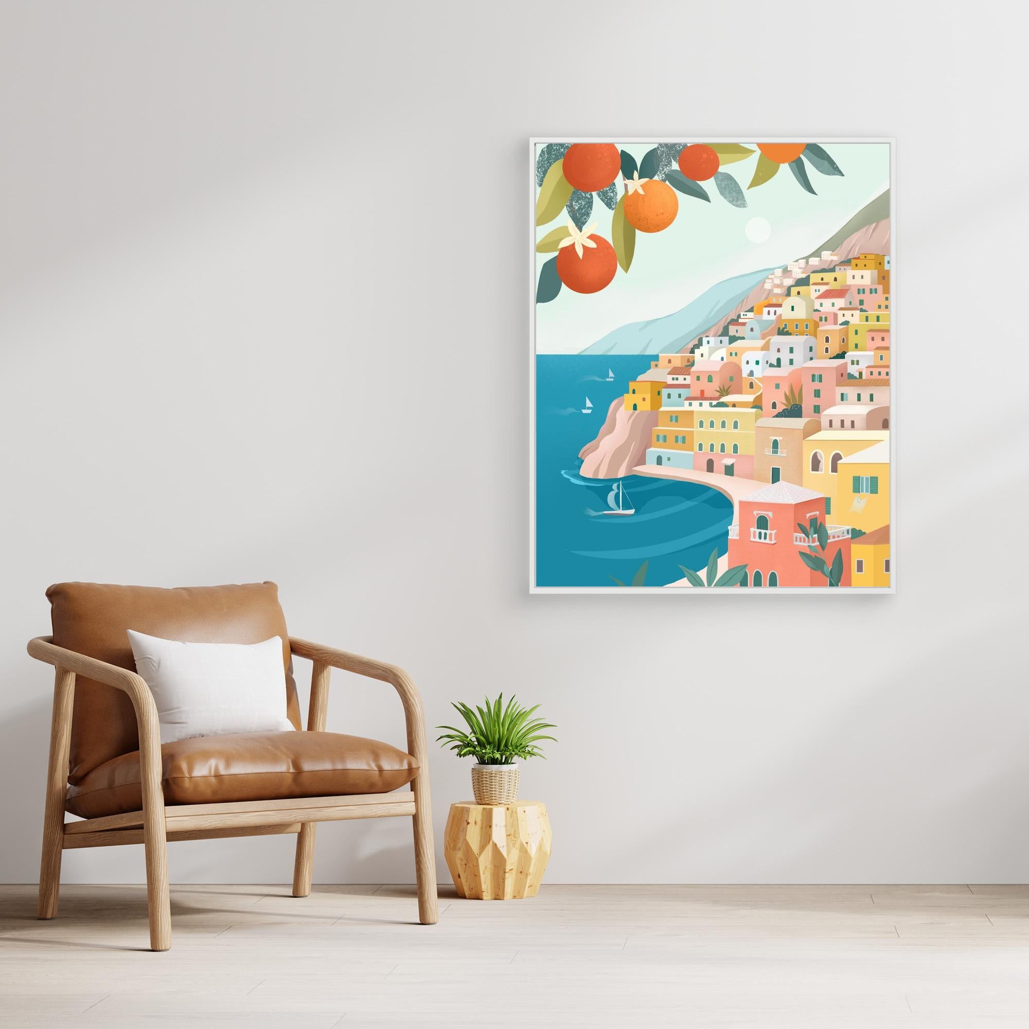 Stunning Amalfi Coast Canvas Print - High-Quality Wall Art for Living Room, Bedroom & Office Decor