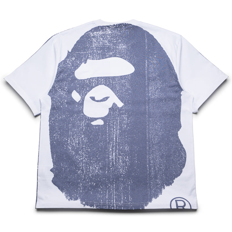 BAPE Water Print College Relaxed T-Shirt for Men - White | Casual Streetwear & Urban Fashion | Perfect for Everyday Wear, Street Style & Lounge Outfits