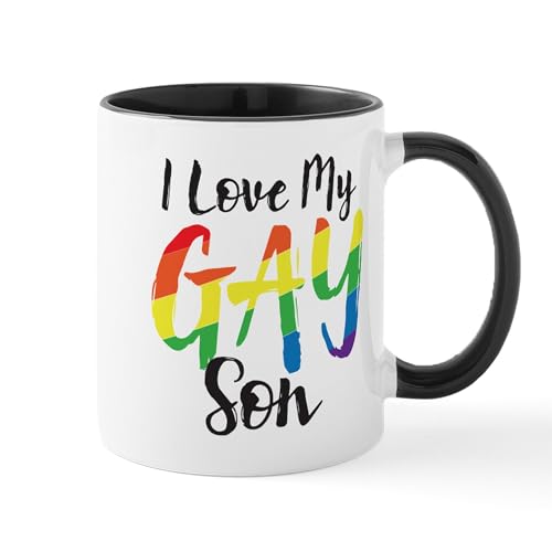 White/Black Inside - I Love My Gay Son Mug