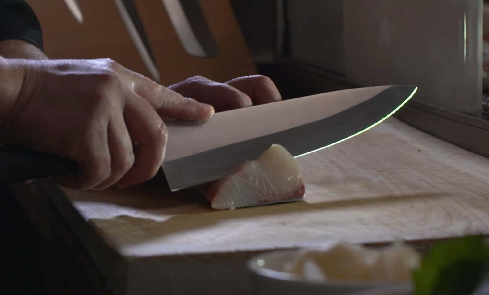 Premium Kamikoto Senshi Dual Knife Set with Wooden Display Stand - Japanese Chef Knives for Professional Cooking & Home Kitchen Use - Perfect for Slicing, Dicing & Food Preparation