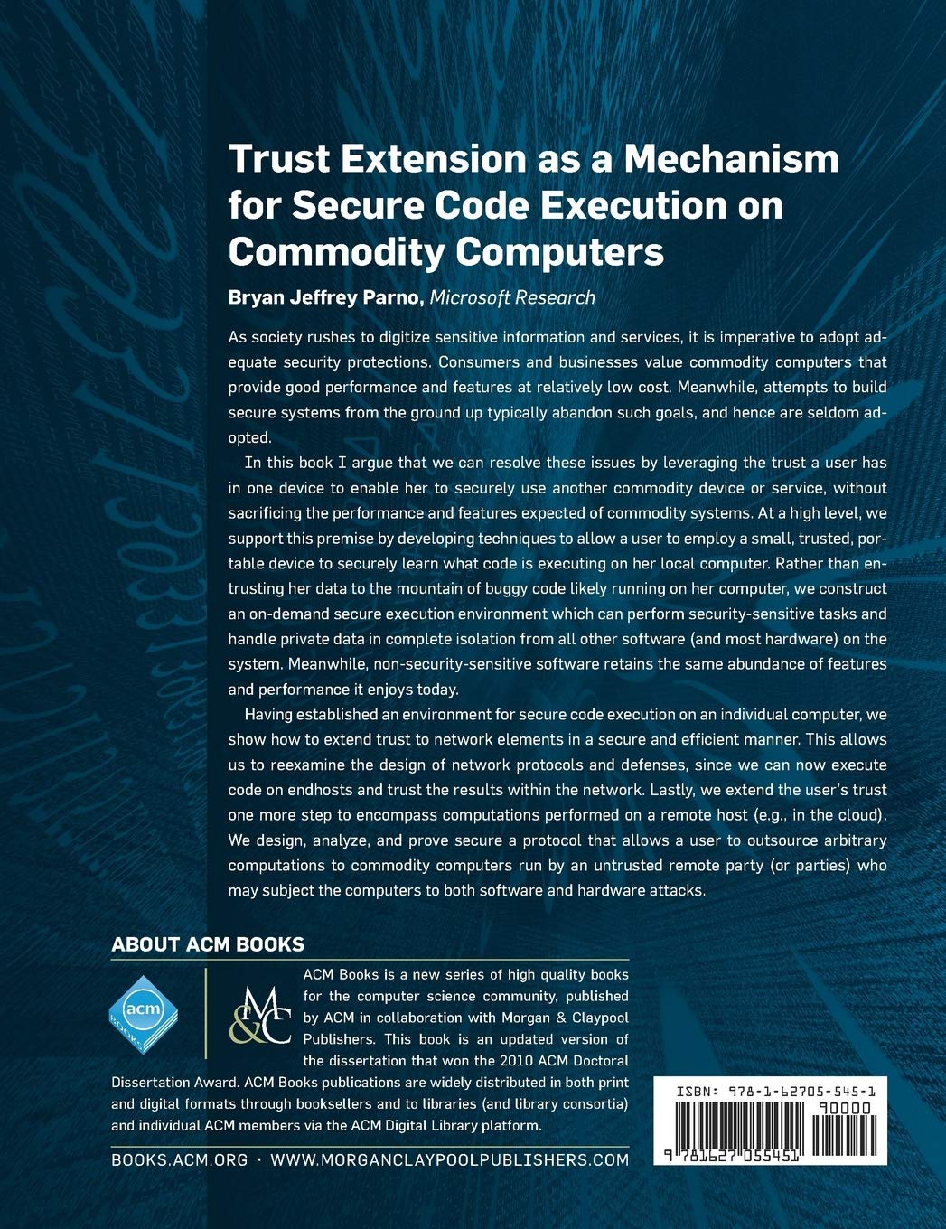 Trust Extension for Secure Code Execution on Commodity Computers - ACM Books | Cybersecurity Research & Computer Science Applications