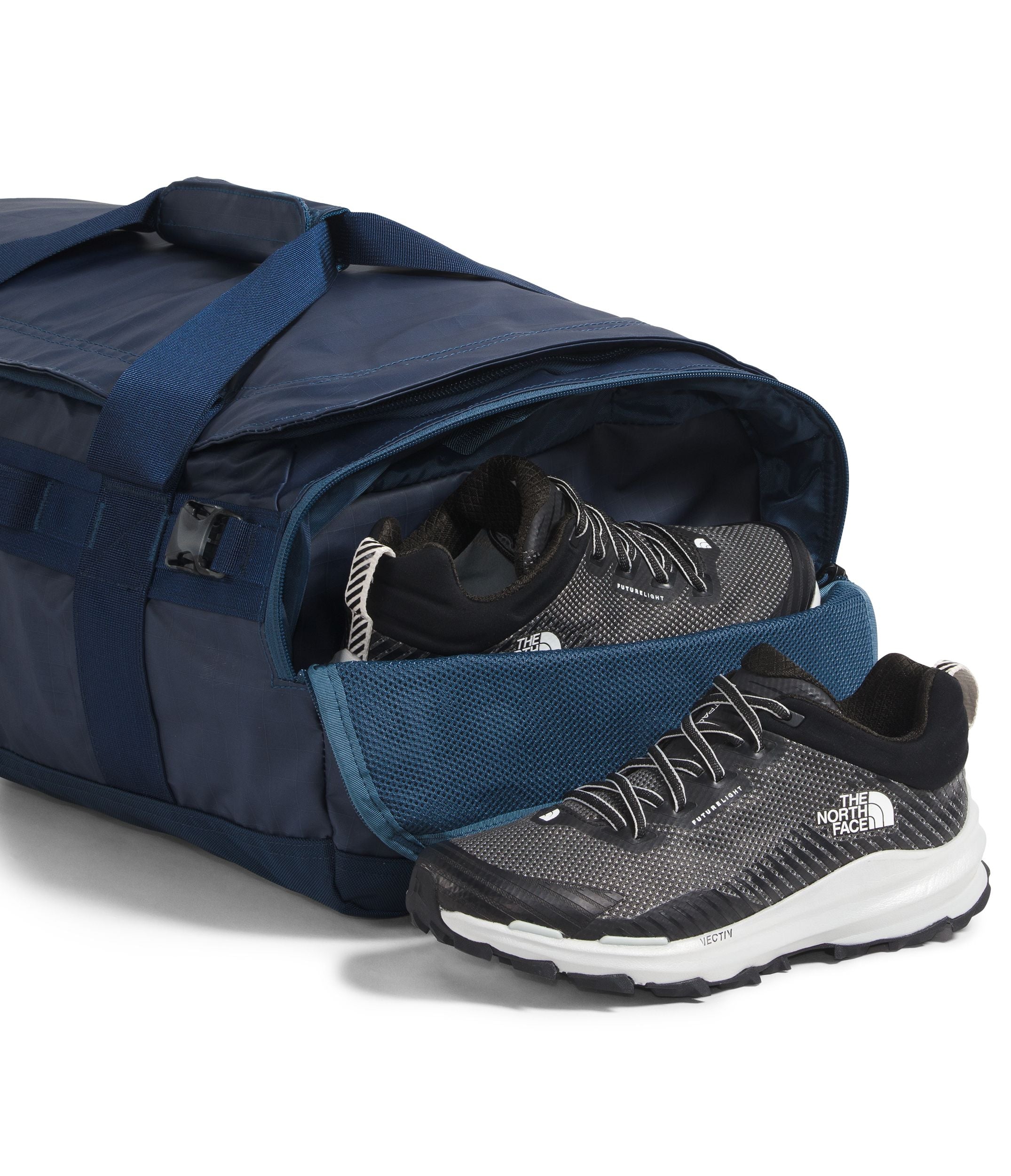 The North Face Base Camp Voyager Duffel 42L - Waterproof Travel Duffel Bag for Camping, Hiking & Outdoor Adventures - Durable Carry-On Luggage for Men & Women