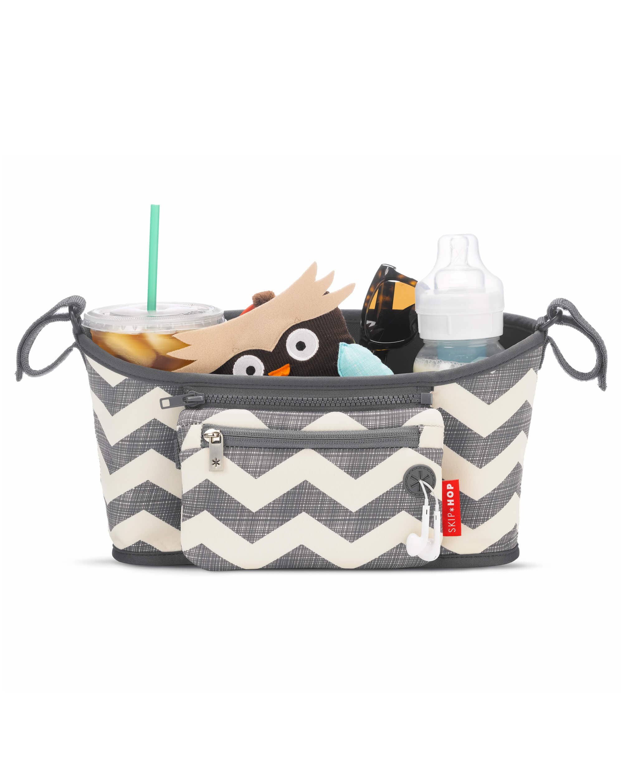 Skip Hop Grab & Go Stroller Organizer - Baby Stroller Accessories for Diapers, Bottles & Essentials - Perfect for Travel, Shopping & Daily Walks