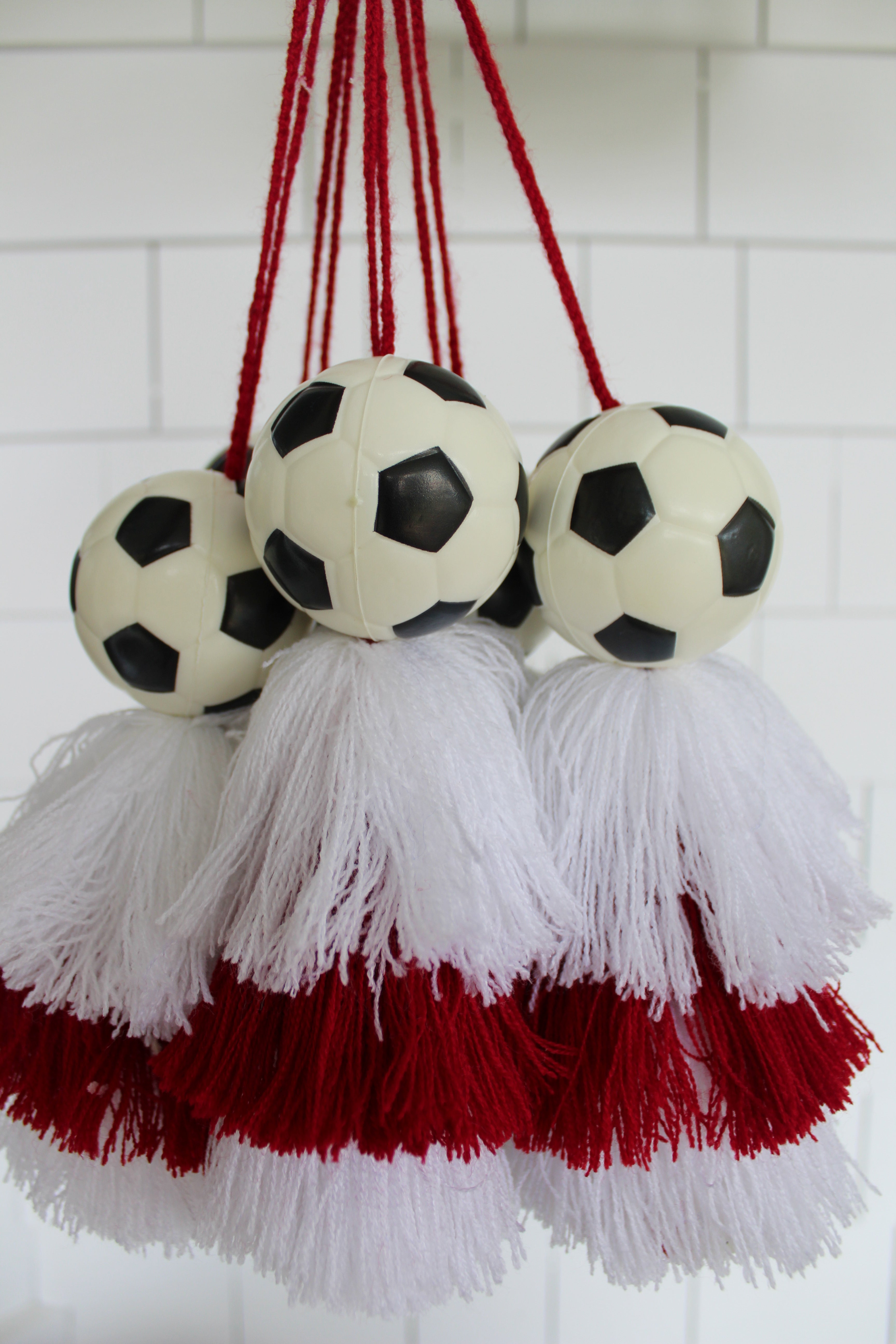 Soccer Ball Pom Pom - Cheerleading Pom Poms for Sports Games, Cheer Dance, and Team Spirit Events - Perfect for Cheerleaders, Fans, and School Events