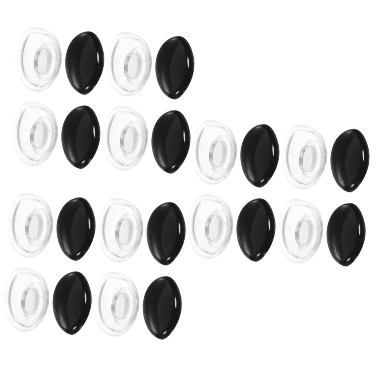 12 Pairs Minkissy Silicone Nose Pads for Glasses - Soft Comfortable Nose Protectors for Kids & Children's Eyewear - Perfect for School, Reading & Daily Use