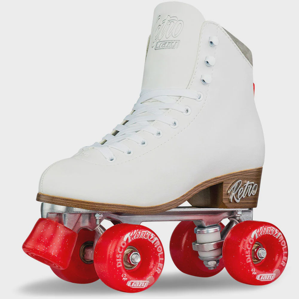 Adjustable Retro Roller Skates for Kids - White - Perfect for Outdoor Play, Birthday Gifts & Roller Rink Fun