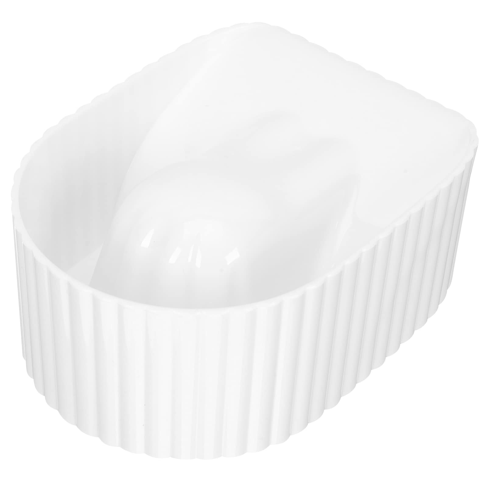 KALLORY Nail Soaking Bowl - Acetone Polish Remover Bowl for Manicure, Pedicure & Hand Spa - DIY Salon & Home Nail Art Cleaner Tool - Perfect for Gel, Acrylic & Dip Powder Nail Removal