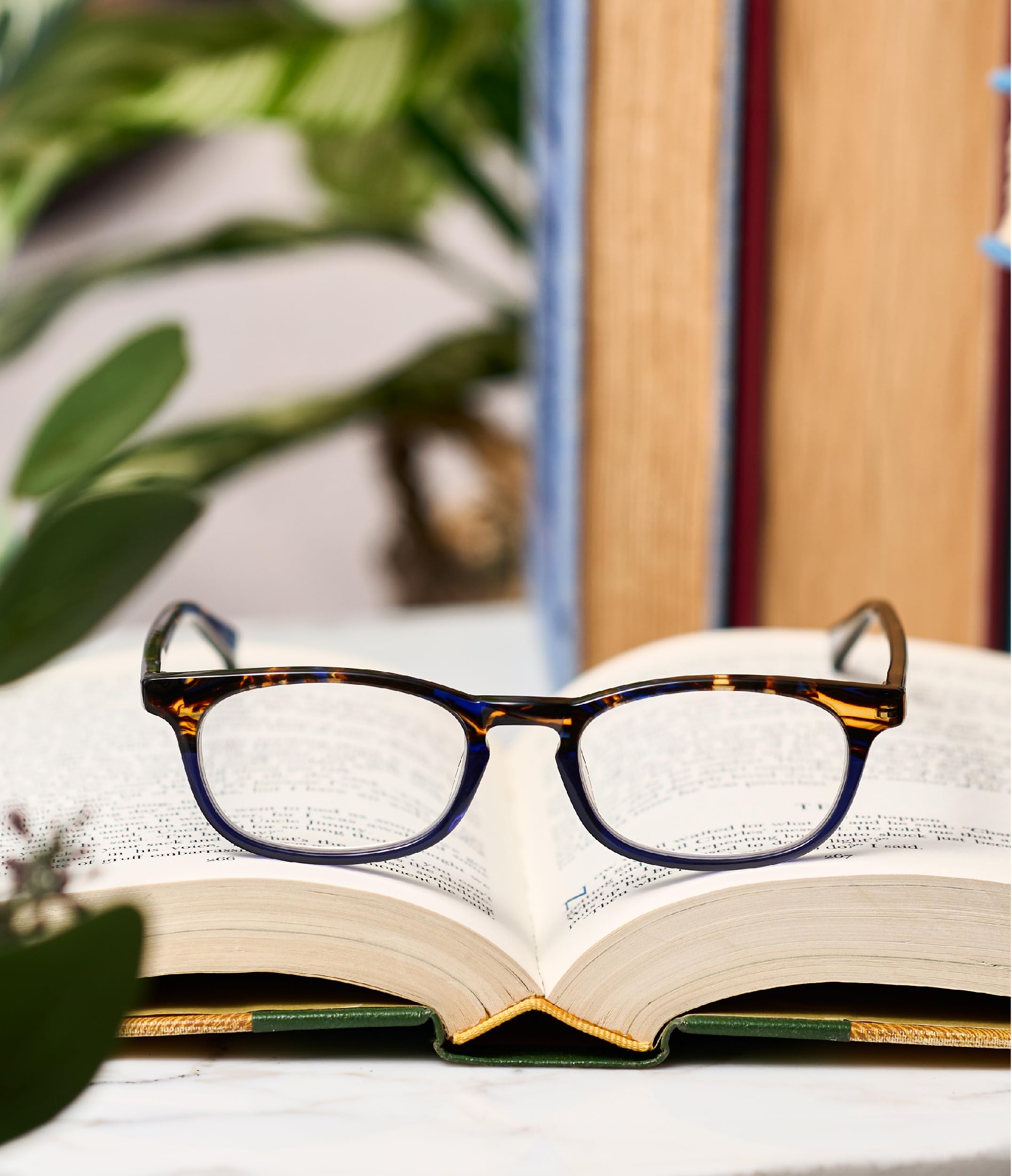 Premium Reading Glasses for Men & Women | Eyebobs On Board Rectangle Frame for Average Faces | 0.0x to 4.0x Strength | Perfect for Office, Reading & Computer Use