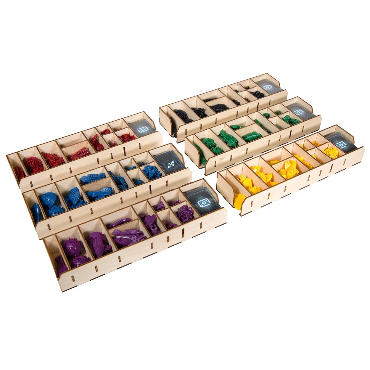The Broken Token Imperious Twilight Box - Premium Wooden Game Organizer with Multiple Trays for Twilight Imperium Board Game | Perfect for Game Nights & Storage Solutions
