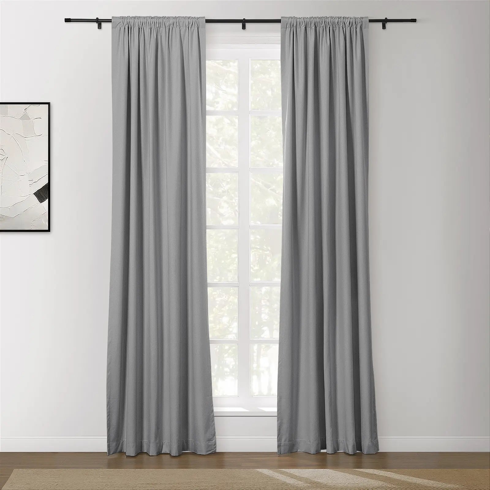 Lila 100% Blackout Curtains - Soft Blackout Drapes for Bedroom & Nursery - Light Blocking Window Treatments for Better Sleep