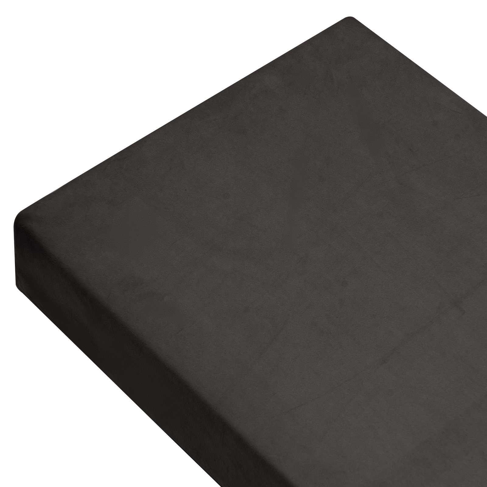Velura Velvet Custom Bench Cushion - Soft & Durable Sofa Seat Pad in Black & Gray - Waterproof Outdoor Patio Furniture Cushion for Garden, Deck, and Poolside Seating